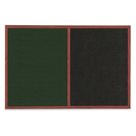 United Visual Products Slim Style Indoor Enclosed Corkboard, 36 UV504SC-WHITE-FORBO